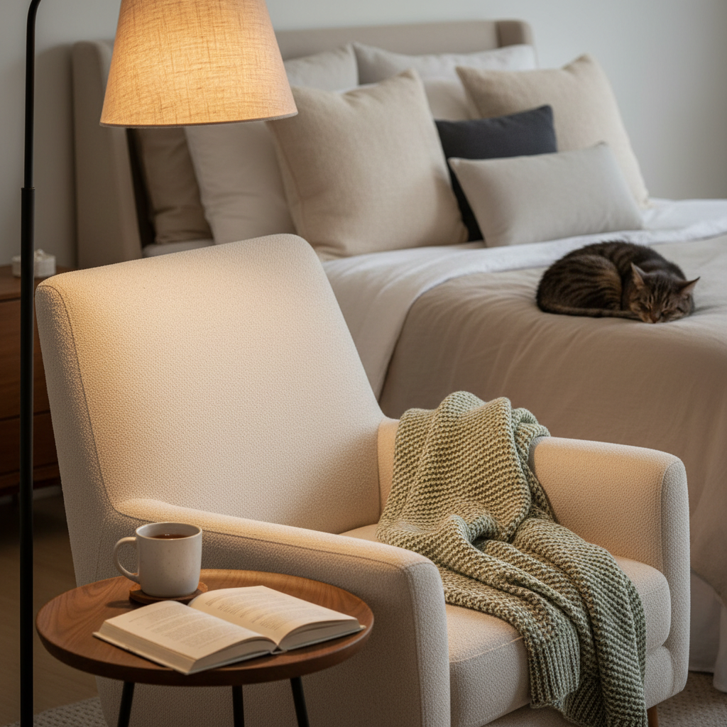 A comfortable, peaceful room